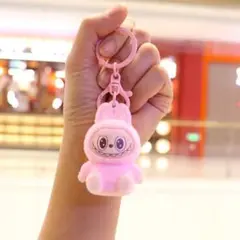 ラブブ LABUBU キーホルダー ピンク