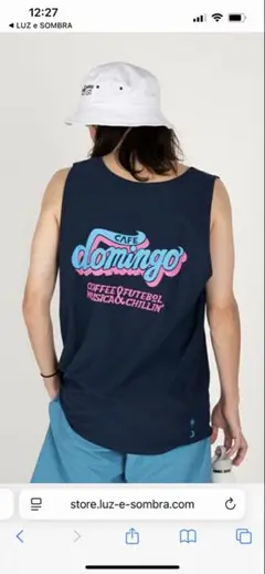 【極美品/Domingo】NJ CAFE DOMINGO TUNK TOP L