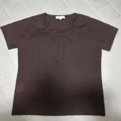 新品！未使用!!自由区 ブラウン 半袖ニット 40