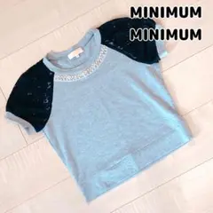 MINIMUM MINIMUM （ミニマムミニマム）胸元ビジュートップス