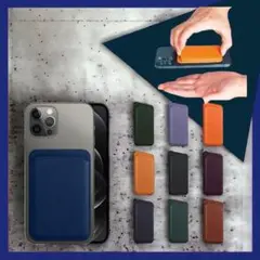 マグセーフ iphone レザー 背面 カードケース