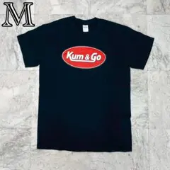 ギルダン　企業　Tシャツ　ブラック　メンズ　M　プリントロゴ　半袖　コットン