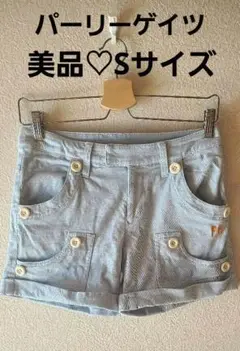 【美品】【お得】パーリーゲイツ ライトブルー ショートパンツ　Sサイズ