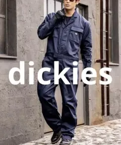 dickies ディッキーズ　D-766　ブラック　4L　T/Cストレッチツナギ