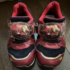 marvel 19cm 光る靴　光るスニーカー　アイアンマン