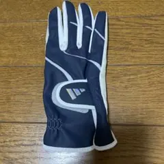 adidas ゴルフグローブ レディース 21cm ネイビー/ホワイト(右手用)