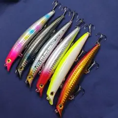 フローティングミノー6色セット シーバス ヒラメ ルアー