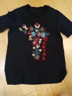 VEVEA 花柄刺繍 Tシャツ Mサイズ