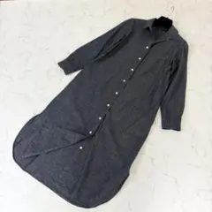 【美品】ジャーナルスタンダード インディゴ染め シャツワンピース