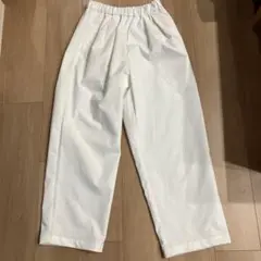 お値下げ　美品！くらしと生協　ホワイトワイドパンツ