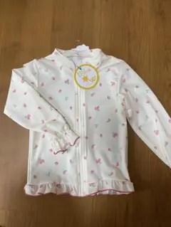 いちご柄 フリル付き ラッシュガード　110