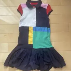 TOMMY HILFIGER カラーブロック 半袖ワンピース サイズ10