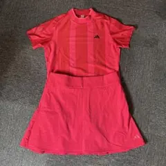 adidasゴルフ　上下Lサイズ　赤