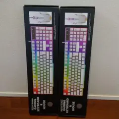YD-2703 ゲーミングキーボード＆マウス ホワイト ブラック まとめ売り