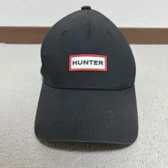 HUNTER ハンター　キャップ　ブラック 帽子　ベースボール　ロゴ