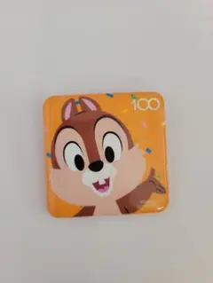 チップ 100周年記念 缶バッジ