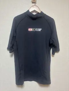 SPLIT UVカット 半袖ウェットシャツ ブラック