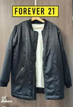 【未使用】Forever21 MA-1 ミドルコート 黒　Mサイズ