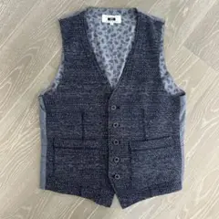 JOSEPH ABBOUD ネイビー ベスト L