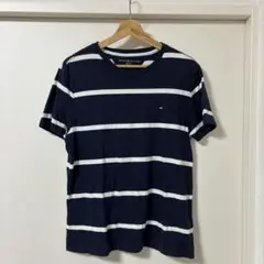 TOMMY HILFIGER ネイビー ストライプ Tシャツ