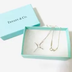 美品 TIFFANYu0026CO. ティファニー オープンクロス ネックレス 925