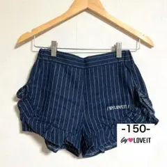 BYLOVEIT ストライプ半ズボン ネイビー