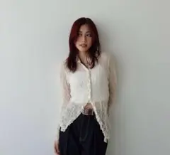 極美品タグ有り　なとりかさん着用　エムアンダーバー　リンクル2WAYシャツ