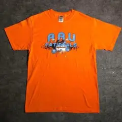 【フルーツオブザルーム】バスケットボールイベントTシャツ オレンジ 古着ZSM6