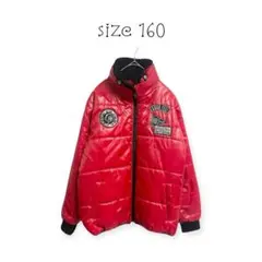 【ニッセン】 キッズ 防寒 ナイロンジャンパー レッド size 160