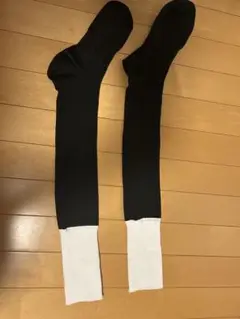 スズキスポーツ ストライプデザイン ストッキング 黒白