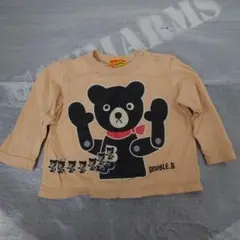 ミキハウス ダブルビー ビーくん ストライプ 長袖 シャツ 80サイズ