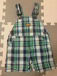 Oshkosh チェック柄オーバーオール90