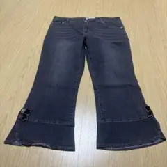 ダークグレー フレアパンツ Mサイズ