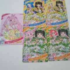 ひみつのアイプリ　リング3 ときせんコラボカード 4枚プラスてんしなえびてん