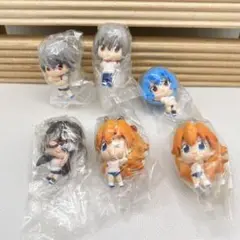 エヴァンゲリオン　ぷちえゔぁ　スイング　キーホルダー 6点セット