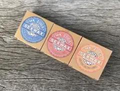 新品、SEX WAX 3個セット サーフィン ワックス ブルー/レッド/オレンジ