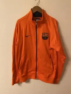 NIKE　ナイキ　トラックジャケット　バルセロナ　刺繍　エンブレム　オレンジ　M