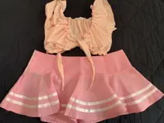MUSIC LEGS ピンク チアリーディングウェア ダンス コスプレ