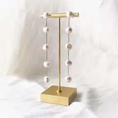 Long pearl pierce B【人気】