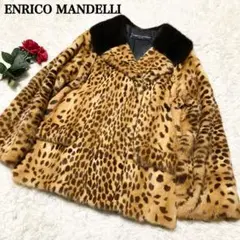 美品 ENRICO MANDELLI イタリア製 リアルファーコート