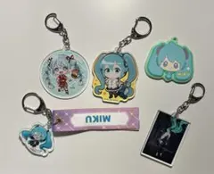 初音ミク アクリルキーホルダー 5個セット