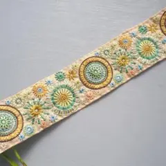 【インド刺繍リボン】幅5cm × 80cm