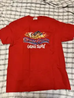 PORK CHOP GARAGE SUPPLY Tシャツ 赤