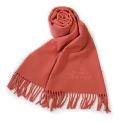 ヴィヴィアンウエストウッド マフラー ピーチ BOX/タグ付 マフラー ブランド