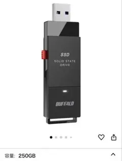 新品未使用！早い者勝ち！BUFFALO 250GB スティックSSD