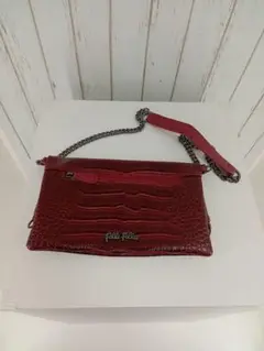 Folli Follie クロコダイル風レッドバッグ