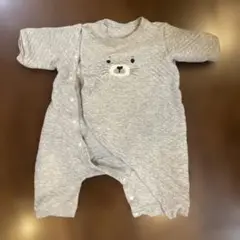ユニクロ　アザラシプリント グレーロンパース 70