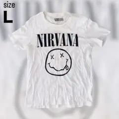 NIRVANA Tシャツ 白 Lサイズ