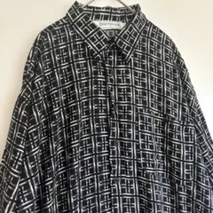 EXECUTIVE CLUB US古着 総柄 レーヨン 半袖シャツ L