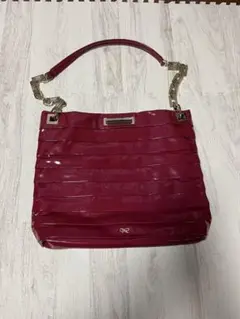 美品 アニヤハインドマーチ ローズピンクショルダーバッグ